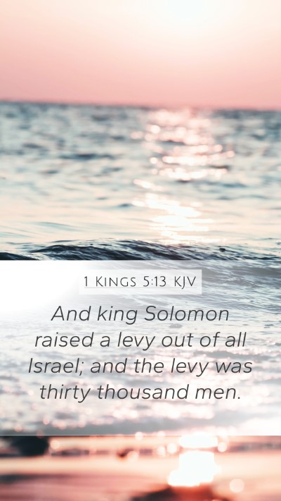 1 Kings 5:13 KJV Bible Verse Image