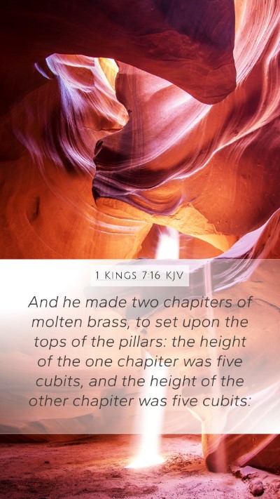 1 Kings 7:16 KJV Bible Verse Image