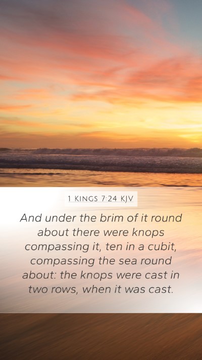 1 Kings 7:24 KJV Bible Verse Image