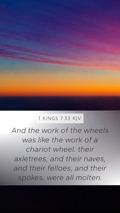 1 Kings 7:33 KJV Mobile Phone Wallpaper - And the work of the wheels was like the work of a - Mobile Bible Verse Wallpaper