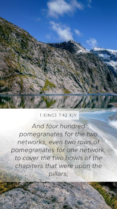 1 Kings 7:42 KJV Bible Verse Image