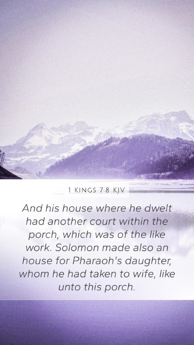 1 Kings 7:8 KJV Bible Verse Image