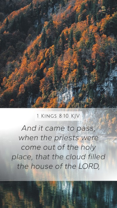 1 Kings 8:10 KJV Bible Verse Image