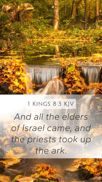 1 Kings 8:3 KJV Mobile Phone Wallpaper - And all the elders of Israel came, and the - Mobile Bible Verse Wallpaper