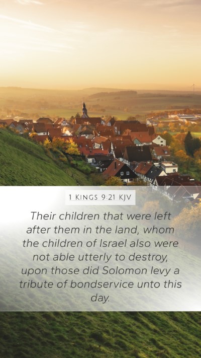 1 Kings 9:21 KJV Bible Verse Image