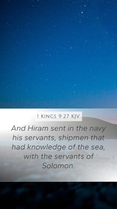 1 Kings 9:27 KJV Bible Verse Image