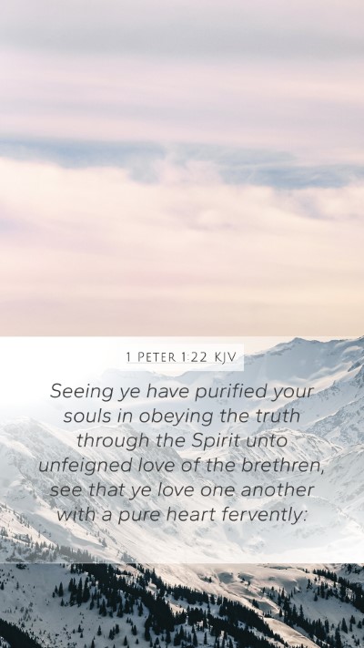 1 Peter 1:22 KJV Bible Verse Image