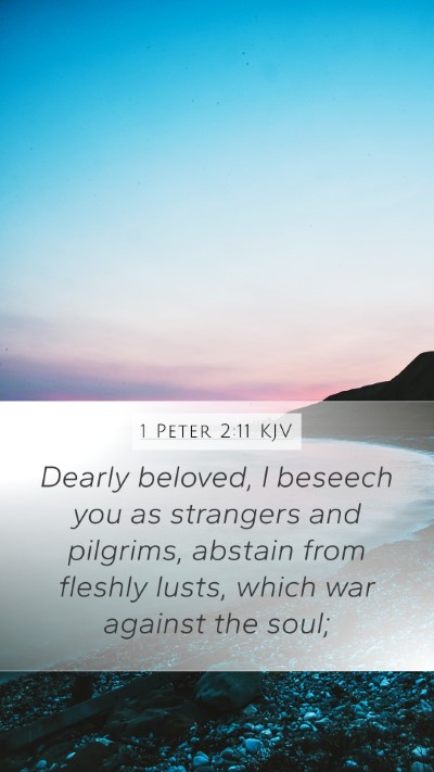 1 Peter 2:11 KJV Bible Verse Image