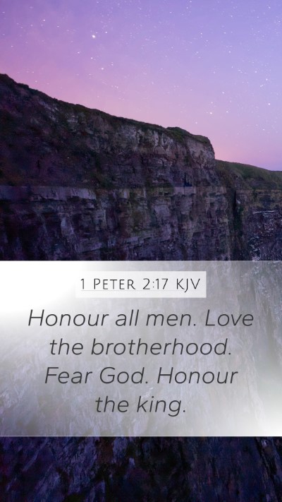 1 Peter 2:17 KJV Bible Verse Image