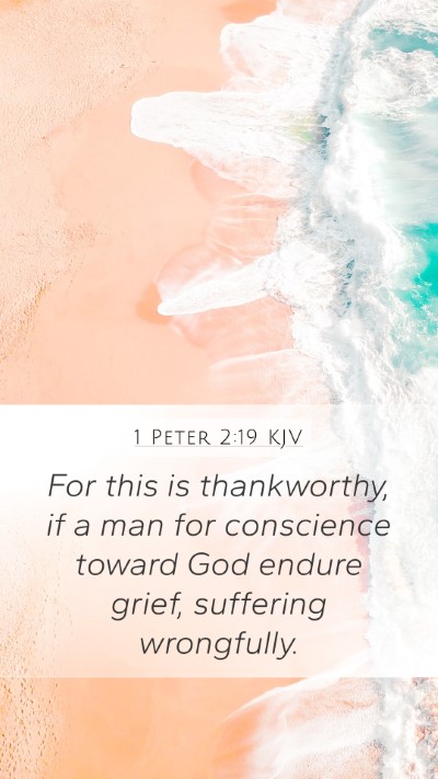 1 Peter 2:19 KJV Bible Verse Image