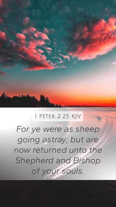 1 Peter 2:25 KJV Bible Verse Image