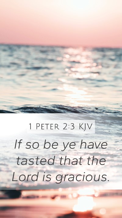 1 Peter 2:3 KJV Bible Verse Image