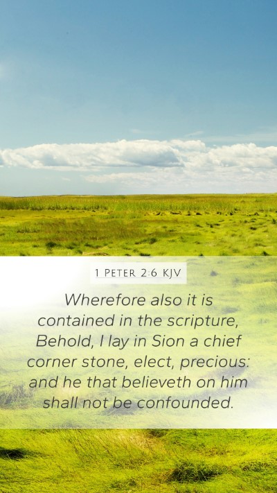1 Peter 2:6 KJV Bible Verse Image