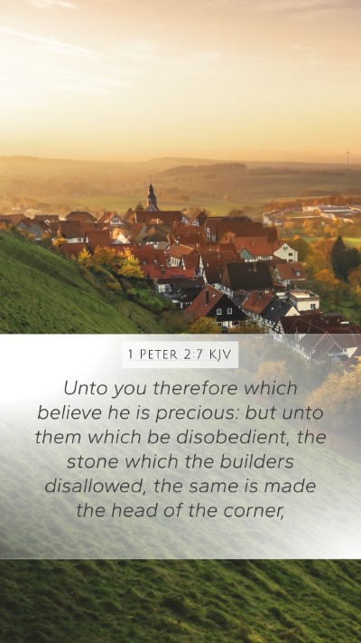 1 Peter 2:7 KJV Bible Verse Image