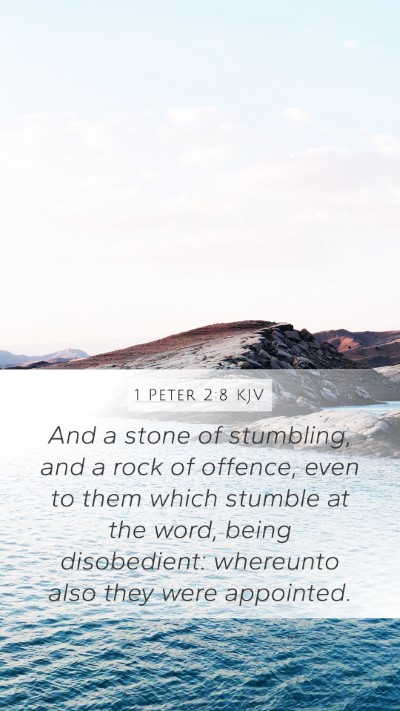 1 Peter 2:8 KJV Bible Verse Image
