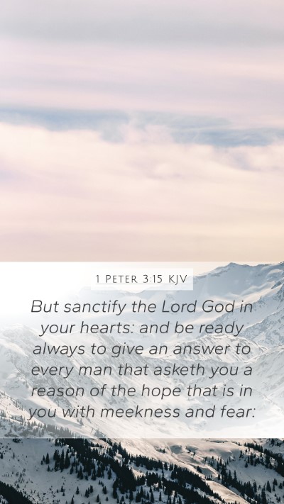 1 Peter 3:15 KJV Bible Verse Image