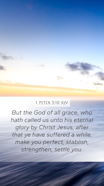 1 Peter 5:10 KJV Bible Verse Image
