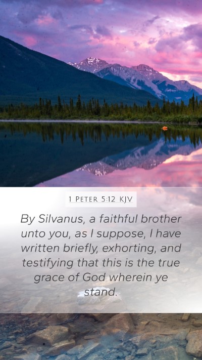 1 Peter 5:12 KJV Bible Verse Image