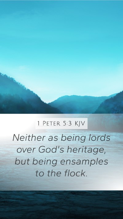1 Peter 5:3 KJV Bible Verse Image