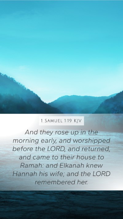 1 Samuel 1:19 KJV Bible Verse Image