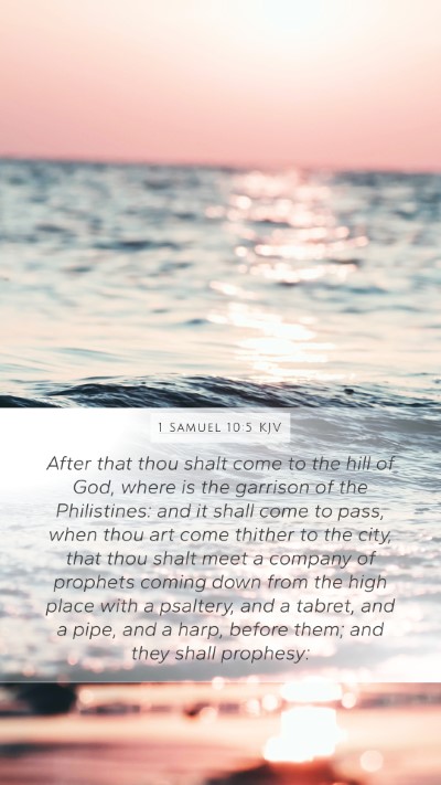 1 Samuel 10:5 KJV Bible Verse Image