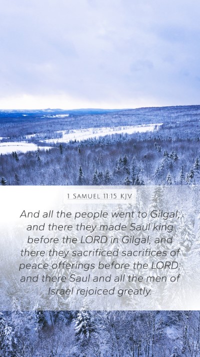 1 Samuel 11:15 KJV Bible Verse Image
