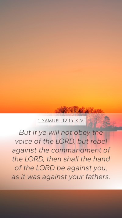 1 Samuel 12:15 KJV Bible Verse Image
