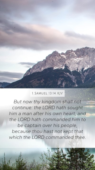 1 Samuel 13:14 KJV Bible Verse Image