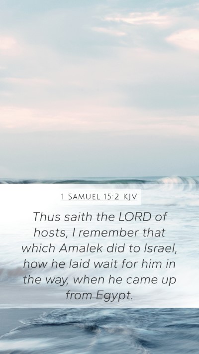 1 Samuel 15:2 KJV Bible Verse Image