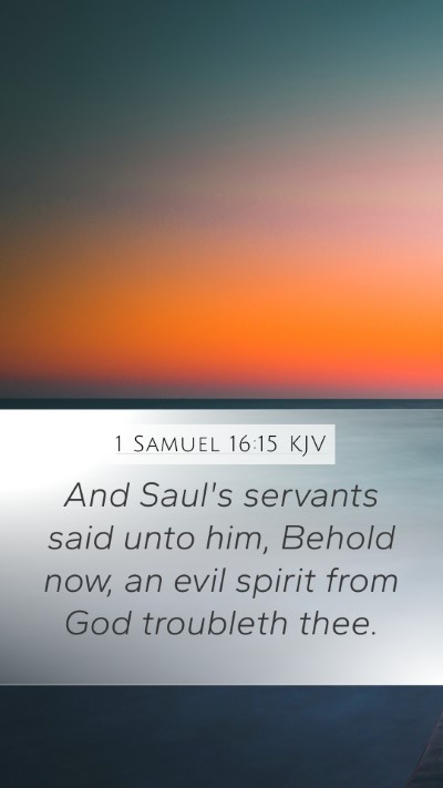 1 Samuel 16:15 KJV Bible Verse Image