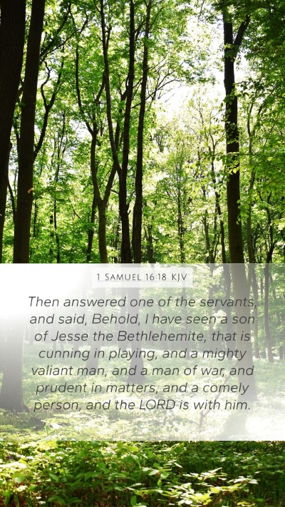 1 Samuel 16:18 KJV Bible Verse Image