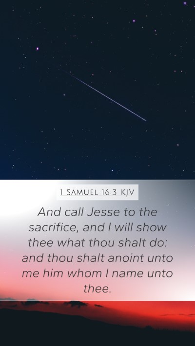 1 Samuel 16:3 KJV Bible Verse Image