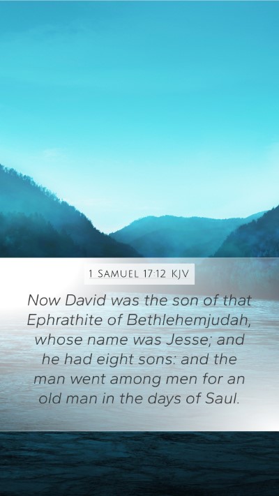 1 Samuel 17:12 KJV Bible Verse Image