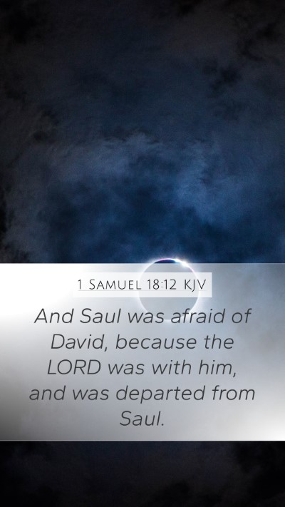1 Samuel 18:12 KJV Bible Verse Image
