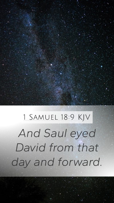 1 Samuel 18:9 KJV Bible Verse Image