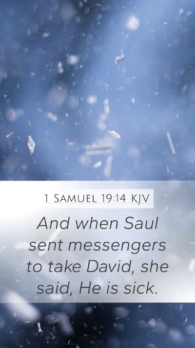 1 Samuel 19:14 KJV Bible Verse Image