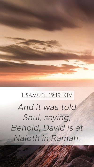 1 Samuel 19:19 KJV Bible Verse Image