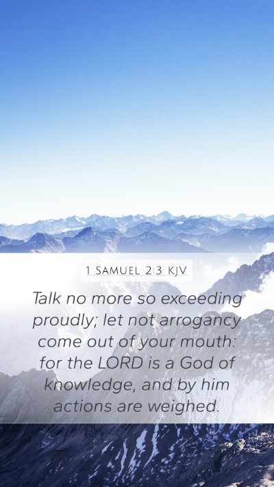 1 Samuel 2:3 KJV Bible Verse Image