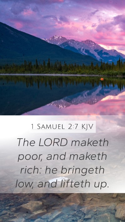 1 Samuel 2:7 KJV Bible Verse Image