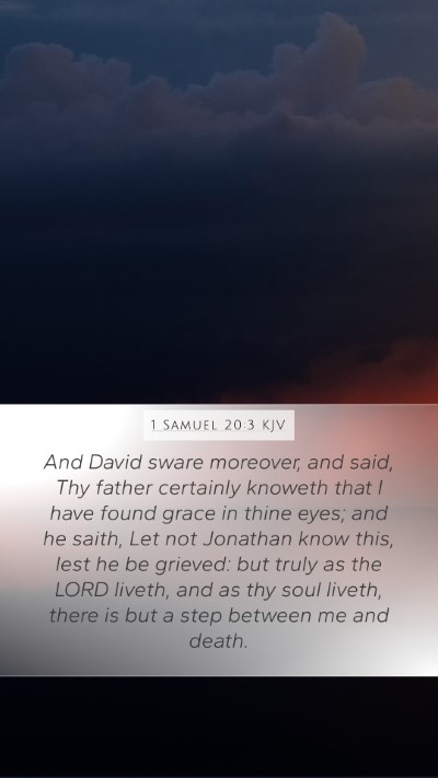 1 Samuel 20:3 KJV Bible Verse Image