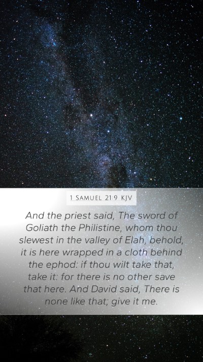 1 Samuel 21:9 KJV Bible Verse Image