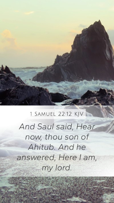 1 Samuel 22:12 KJV Bible Verse Image