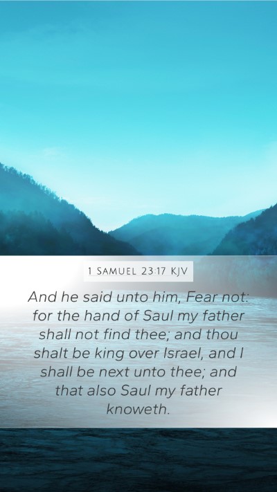 1 Samuel 23:17 KJV Bible Verse Image