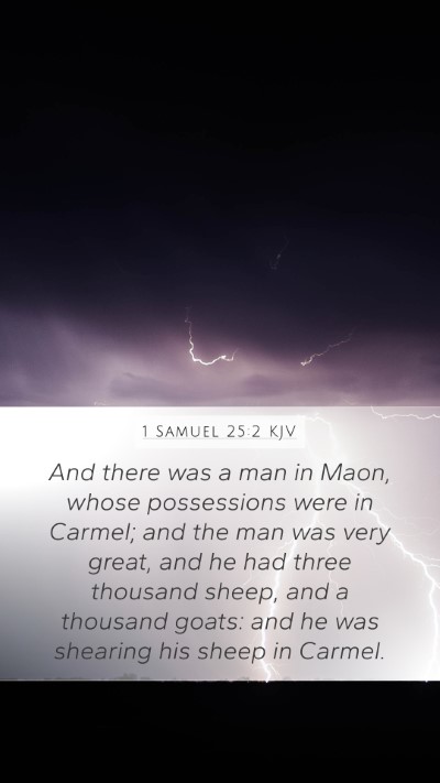 1 Samuel 25:2 KJV Bible Verse Image