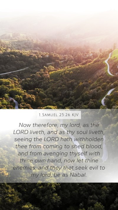1 Samuel 25:26 KJV Bible Verse Image