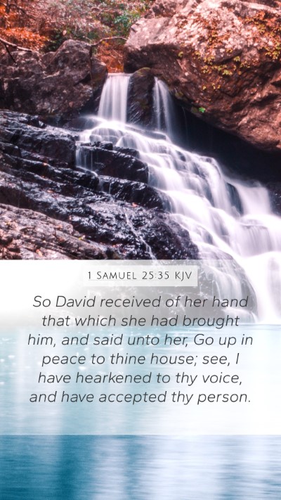 1 Samuel 25:35 KJV Bible Verse Image