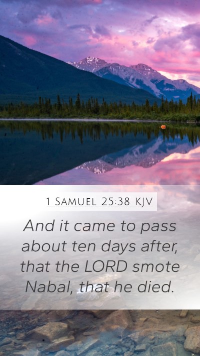 1 Samuel 25:38 KJV Bible Verse Image