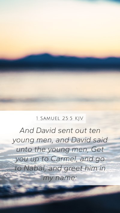 1 Samuel 25:5 KJV Bible Verse Image