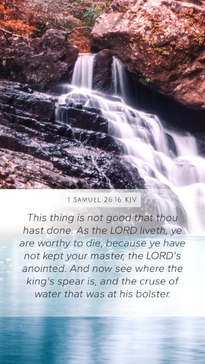 1 Samuel 26:16 KJV Bible Verse Image