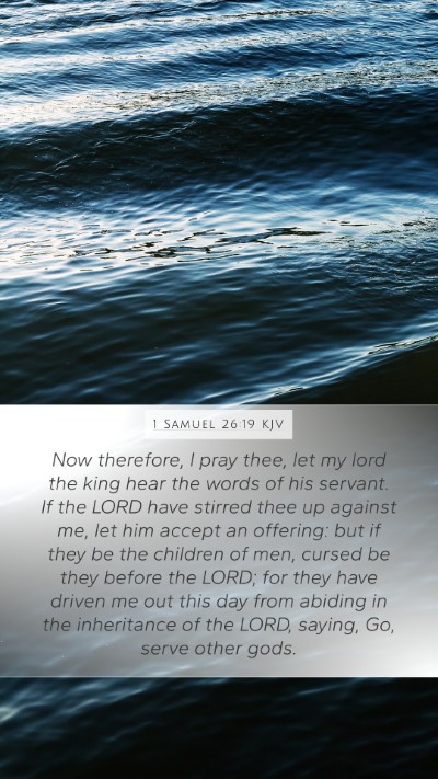 1 Samuel 26:19 KJV Bible Verse Image
